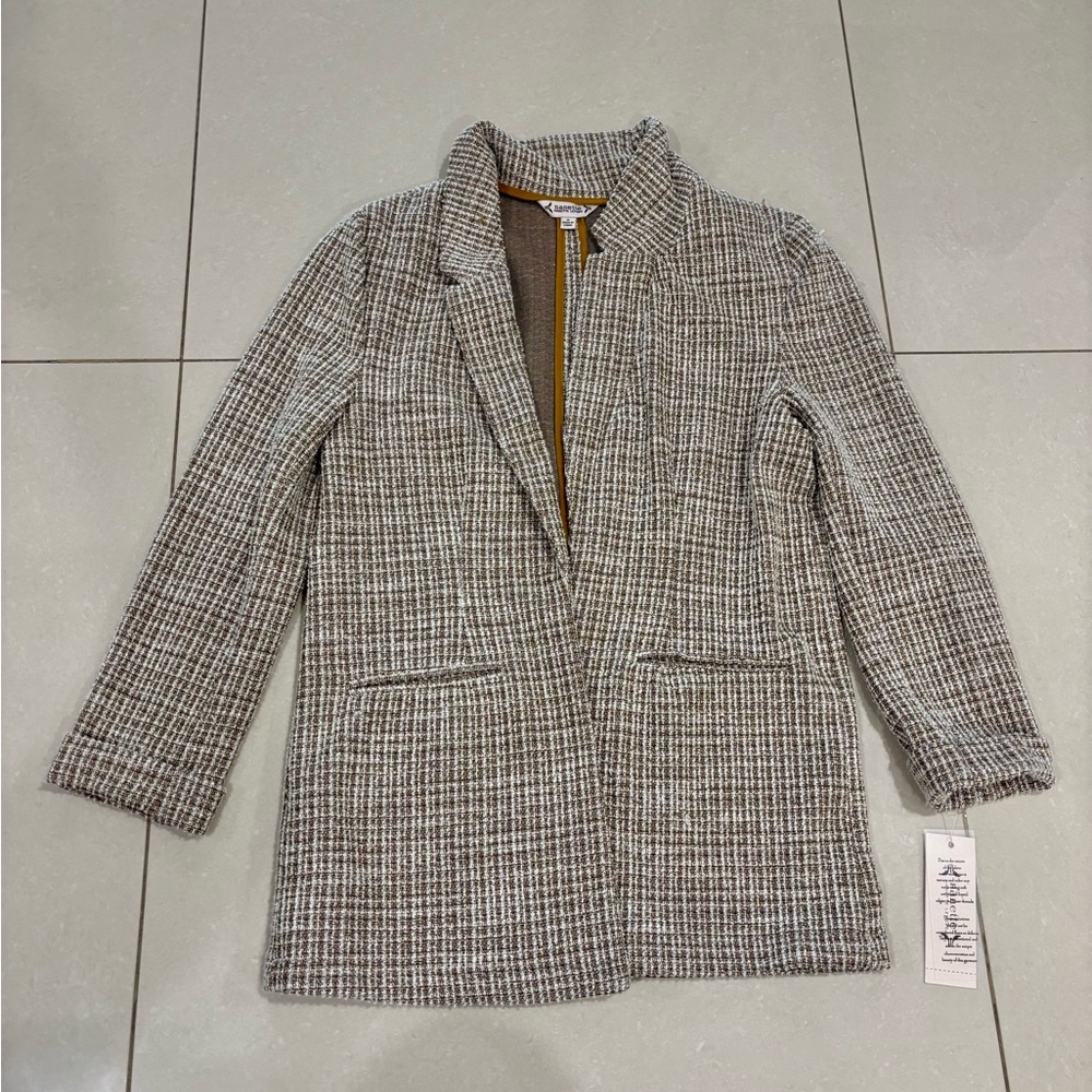 Nanette Lepore Gray Tweed Blazer